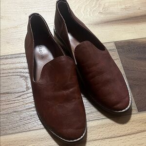Indigo Brown Leather Loafers